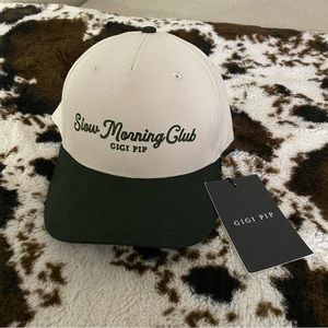 Gigi pip Slow Morning Club Canvas Trucker hat